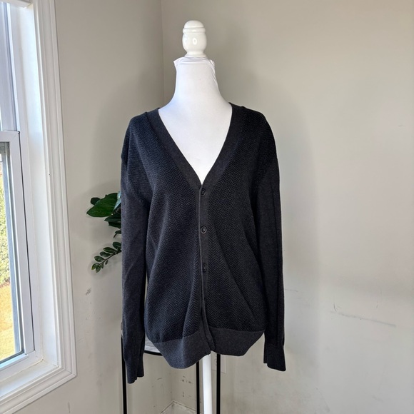 Saddlebred Sweaters - BN2 Saddlebred Cotton Grandpa Cardigan Houndstooth Print Sweater Women Small